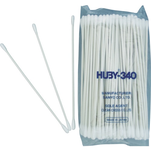 トラスコ中山 HUBY HUBY 6インチ 工業用綿棒(先端砲弾型)CA-007MB (2000本入)(ご注文単位1箱)【直送品】