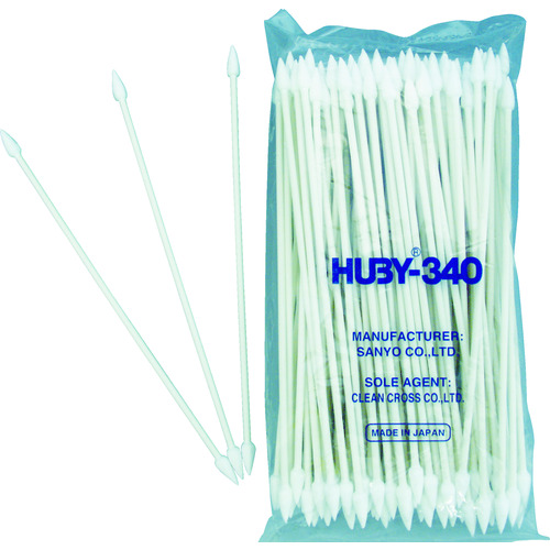 トラスコ中山 HUBY HUBY 6インチ 工業用綿棒(先端コーン型)CA-008SP (100本入)(ご注文単位1袋)【直送品】