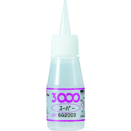 トラスコ中山 セメダイン 瞬間接着剤 3000スーパー(標準タイプ) 20g CA-018(ご注文単位1本)【直送品】