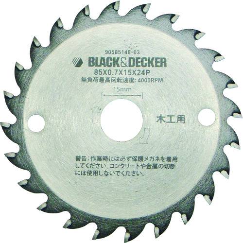 トラスコ中山 B/D 24P 85mmマルノコブレード(ご注文単位1枚)【直送品】