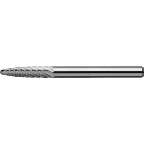 トラスコ中山 MRA 超硬バー Aスパイラルシリーズ 形状:砲弾(スパイラルカット) 刃長12.7mm(ご注文単位1本)【直送品】