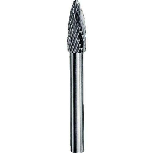 トラスコ中山 MRA 超硬バー Dシリーズ 形状:砲弾(クロスカット) 刃長12.7mm(ご注文単位1本)【直送品】