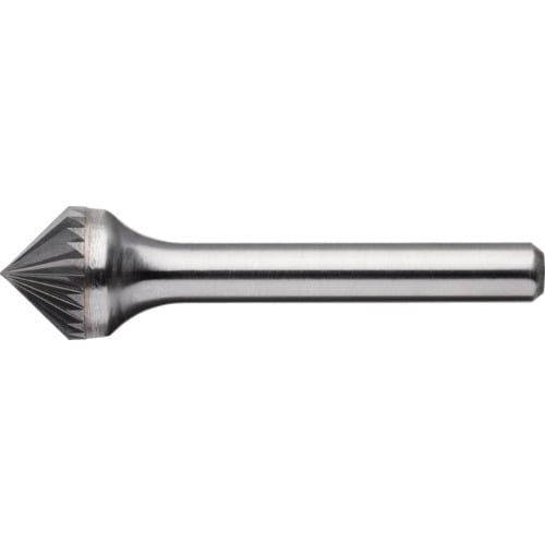 トラスコ中山 MRA 超硬バー Cスパイラルシリーズ 形状：円錐型90°(スパイラルカット) 刃長9.5mm（ご注文単位1本）【直送品】