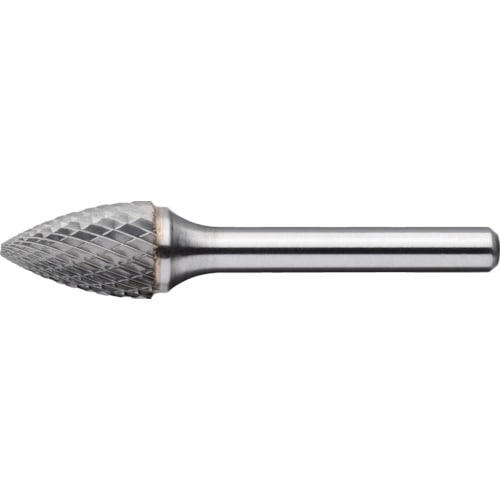 トラスコ中山 MRA 超硬バー Cシリーズ 形状：トンガリ(クロスカット) 刃長19mm　144-8099（ご注文単位1本）【直送品】