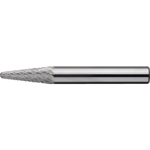 トラスコ中山 MRA 超硬バー Cシリーズ 形状:テーパー(クロスカット) 刃長12.7mm 835-8327(ご注文単位1本)【直送品】