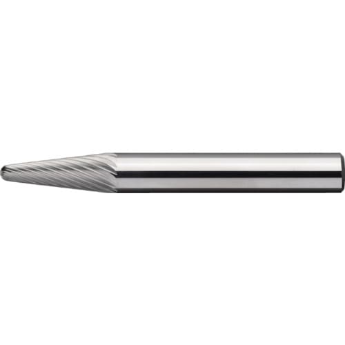 トラスコ中山 MRA 超硬バー Cスパイラルシリーズ 形状:テーパー先丸(スパイラルカット) 刃長16mm(ご注文単位1本)【直送品】