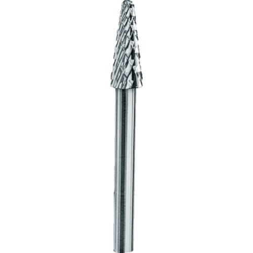トラスコ中山 MRA 超硬バー Dシリーズ 形状:テーパー先丸(クロスカット) 刃長12.7mm(ご注文単位1本)【直送品】