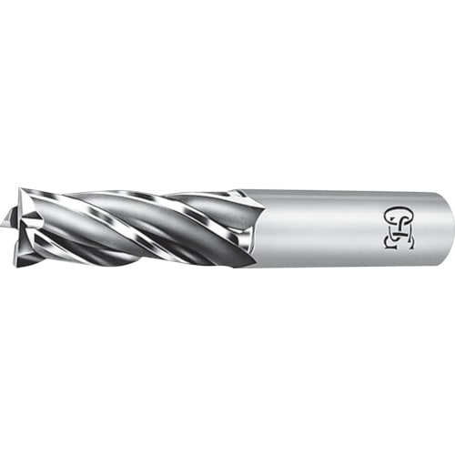 トラスコ中山 OSG ハイススクエアエンドミル 4刃センタカット ショート 刃径5.5mm シャンク径8mm 80711(ご注文単位1本)【直送品】