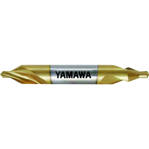 トラスコ中山 ヤマワ コーティング弱ねじれ溝A形60° センタ穴ドリル 旧JIS1形 CD-S V(1) 5X60°X14(ご注文単位1本)【直送品】