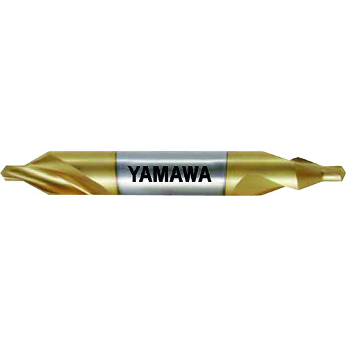 トラスコ中山 ヤマワ コーティング弱ねじれ溝A形60° センタ穴ドリル CD-S V 2X60°X6(ご注文単位1本)【直送品】