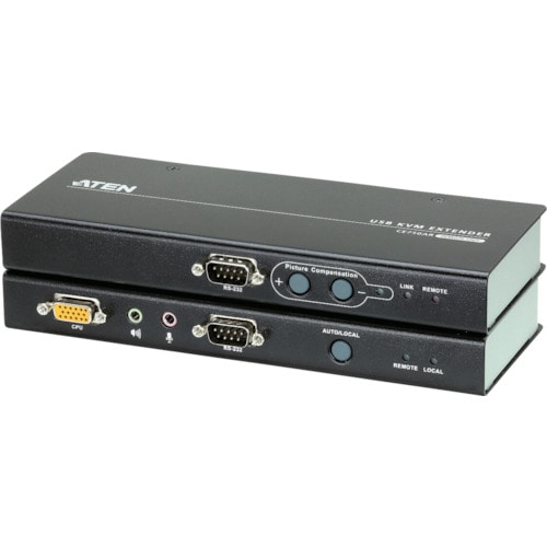 トラスコ中山 ATEN KVMエクステンダー USB/VGA/オーディオ/カテゴリ5e (1,280×1,024@200m)(ご注文単位1台)【直送品】