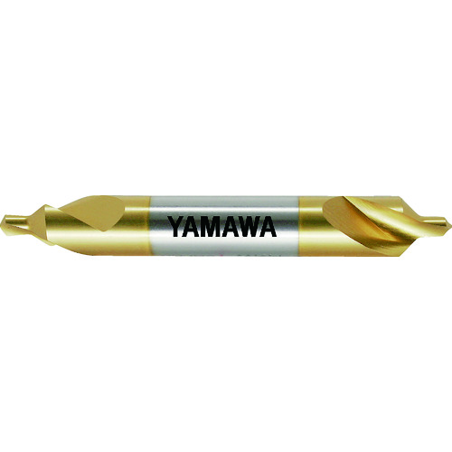 トラスコ中山 ヤマワ コーティング強ねじれ溝A形90° センタ穴ドリル CE-Q V 1X90°X4(ご注文単位1本)【直送品】