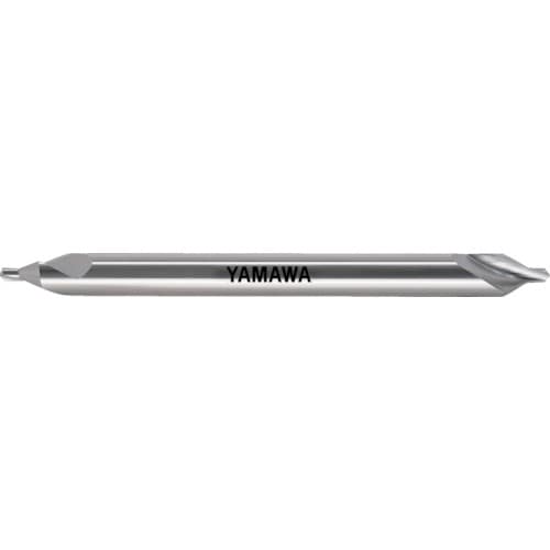 トラスコ中山 ヤマワ ロングシャンク強ねじれ溝A形60° センタ穴ドリル CE-SL L150 1X60°X4(ご注文単位1本)【直送品】