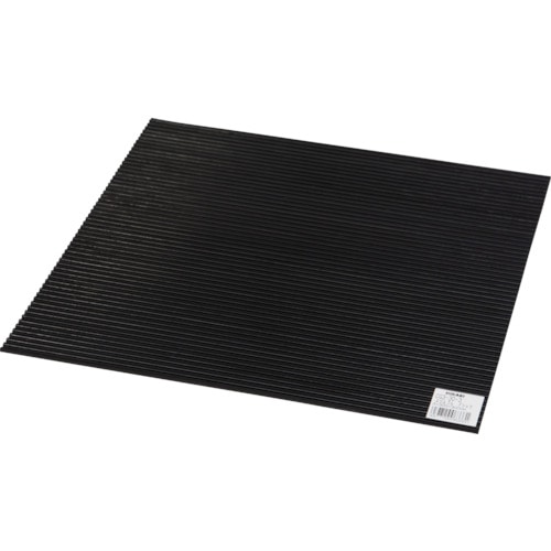 トラスコ中山 光 筋入りゴム ブラック 412-2216(ご注文単位1枚)【直送品】