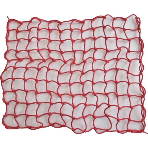 トラスコ中山 ユタカメイク 多目的カラーゴムネット レッド 約50cm×約60cm(ご注文単位1個)【直送品】