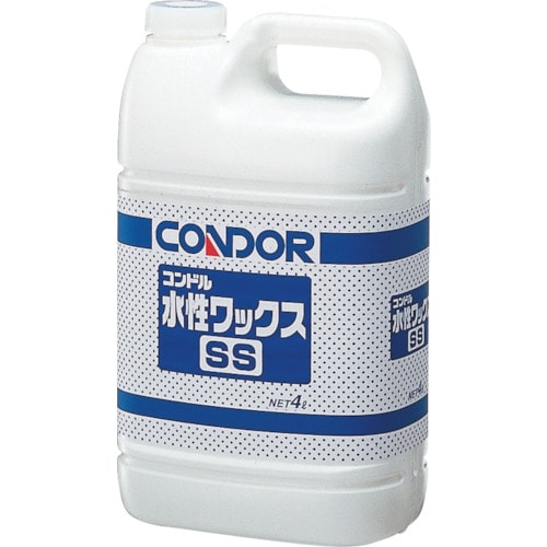 トラスコ中山 コンドル 水性ワックスSS 4L(ご注文単位1缶)【直送品】