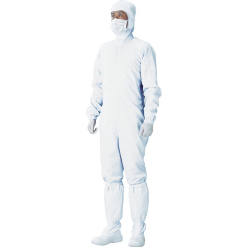 トラスコ中山 ADCLEAN クリーンスーツ ホワイト LL 401-3735(ご注文単位1着)【直送品】