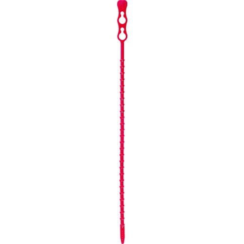トラスコ中山 SapiSelco 「クリックタイ」 赤 3.8mm×240mm 最大結束mm(ご注文単位1袋)【直送品】