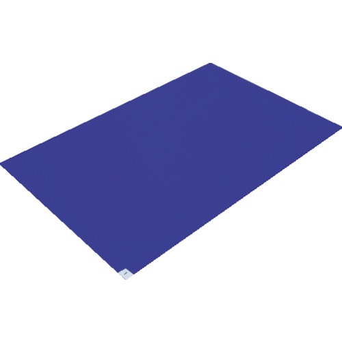 トラスコ中山 TRUSCO 粘着クリーンマット 600×450mm ブルー 1シート 30枚入(ご注文単位1シート)【直送品】