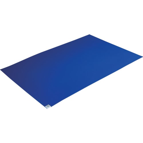 トラスコ中山 TRUSCO 帯電防止粘着クリーンマット 600×900mm ブルー 1シート 30枚入(ご注文単位1シート)【直送品】