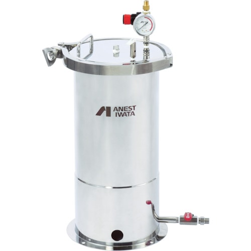 トラスコ中山 アネスト岩田 ステンレス製下出し加圧タンク 10L(ご注文単位1台)【直送品】
