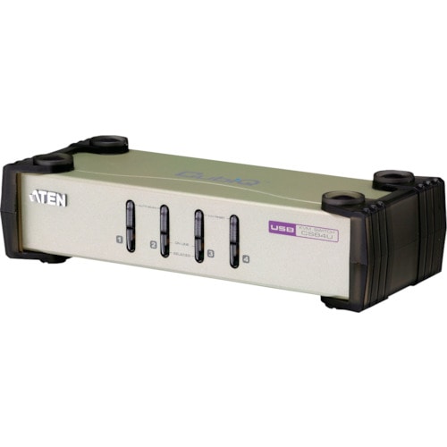 トラスコ中山 ATEN KVMスイッチ 4ポート/USB/ マルチインターフェース(ご注文単位1台)【直送品】