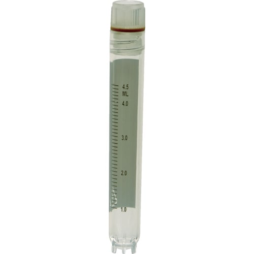トラスコ中山 TRUSCO クライオチューブ(凍結保存用チューブ) 5ml 内ねじ 自立型 25個入(ご注文単位1袋)【直送品】