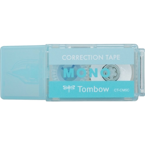 トラスコ中山 Tombow 修正テープ モノポケット ブルー(ご注文単位1個)【直送品】