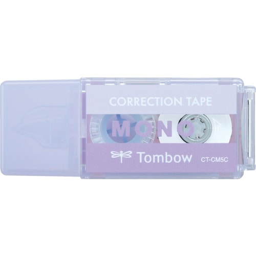 トラスコ中山 Tombow 修正テープ モノポケット パープル(ご注文単位1個)【直送品】