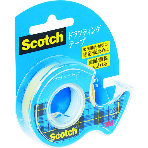 トラスコ中山 3M ドラフティングテープ 12mmX5m 巻芯径25mm(ご注文単位1個)【直送品】