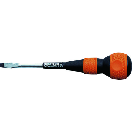 トラスコ中山 HOZAN ソフトグリップドライバー -6.0×1.0 100mm(ご注文単位1本)【直送品】