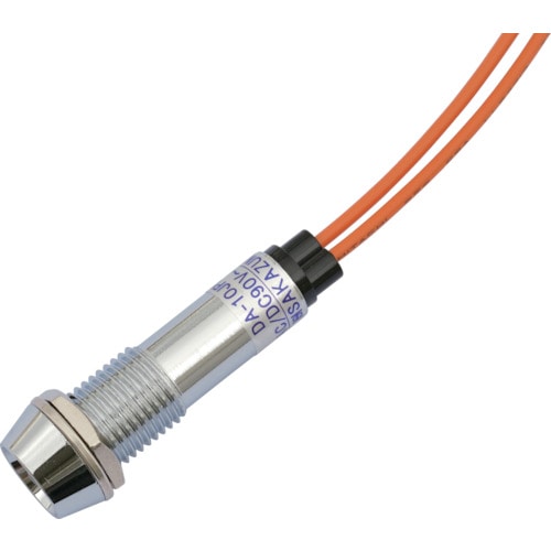 トラスコ中山 サカズメ LED表示灯 DA-10JPL (AC/DC100V接続)Φ10 橙(ご注文単位1個)【直送品】