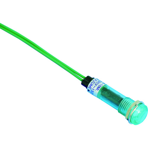 トラスコ中山 サカズメ LED表示灯 DA-10ml (AC/DC100V接続) Φ10 緑(ご注文単位1個)【直送品】
