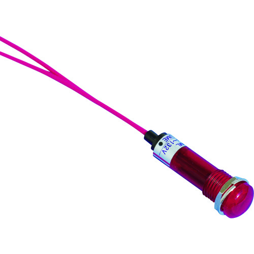 トラスコ中山 サカズメ LED表示灯 DA-10ml (AC/DC100V接続) Φ10 赤(ご注文単位1個)【直送品】