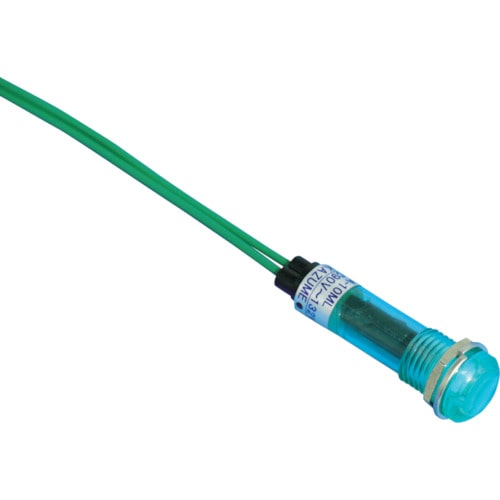 トラスコ中山 サカズメ LED表示灯 DA-10ml (AC/DC200V接続) Φ10 緑(ご注文単位1個)【直送品】