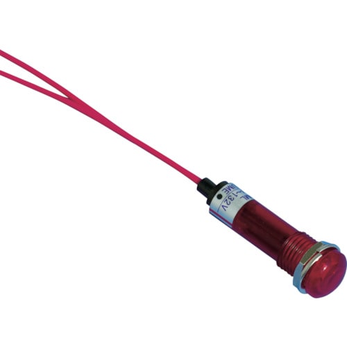 トラスコ中山 サカズメ LED表示灯 DA-10ml (AC/DC200V接続) Φ10 赤（ご注文単位1個）【直送品】