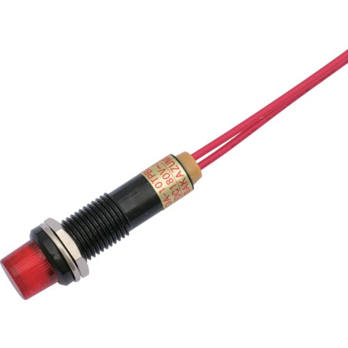トラスコ中山 サカズメ LED表示灯 DA-10TPBL (AC/DC200V接続)Φ10赤(ご注文単位1個)【直送品】
