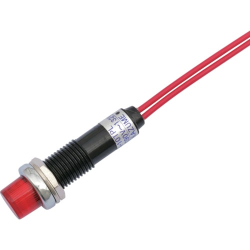 トラスコ中山 サカズメ LED表示灯 DA-10TPL (AC/DC100V接続)Φ10 赤(ご注文単位1個)【直送品】
