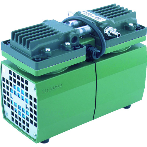 トラスコ中山 ULVAC 単相100V ダイアフラム型ドライ真空ポンプ 全幅128mm(ご注文単位1台)【直送品】