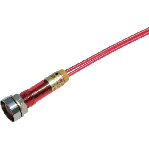 トラスコ中山 サカズメ LED表示灯 DA-8FL-2 (AC/DC200V接続) Φ8 赤(ご注文単位1個)【直送品】