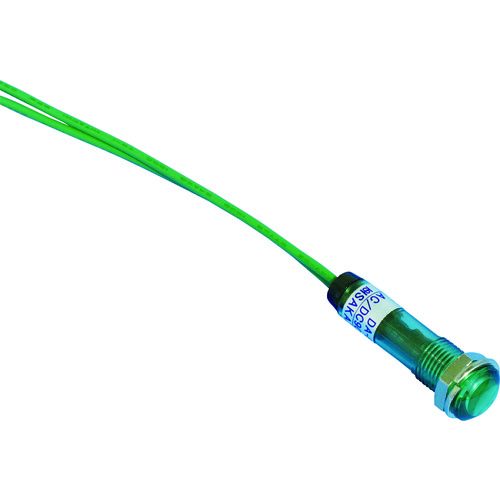 トラスコ中山 サカズメ LED表示灯 DA-8FL (AC/DC100V接続) Φ8 緑(ご注文単位1個)【直送品】