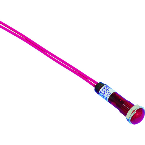 トラスコ中山 サカズメ LED表示灯 DA-8FL (AC/DC100V接続) Φ8 赤(ご注文単位1個)【直送品】