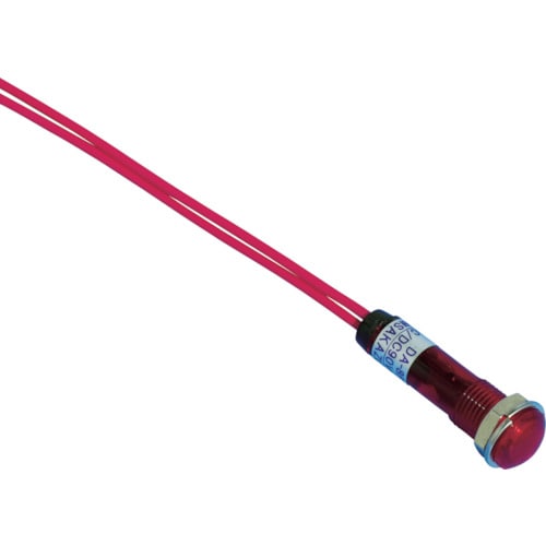 トラスコ中山 サカズメ LED表示灯 DA-8FL (AC/DC200V接続) Φ8 赤(ご注文単位1個)【直送品】