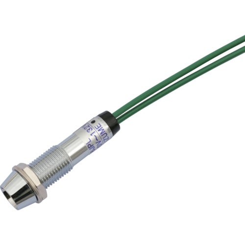 トラスコ中山 サカズメ LED表示灯 DA-8JPL (AC/DC100V接続) Φ8 緑(ご注文単位1個)【直送品】