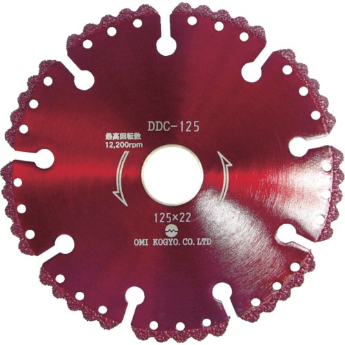 トラスコ中山 大見 コンクリート用溶着ダイヤカットソー 外径125mm(ご注文単位1枚)【直送品】