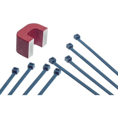 トラスコ中山 SapiSelco 金属センサー感知可能ケーブルタイ 2.5mm×100mm 最(ご注文単位1袋)【直送品】
