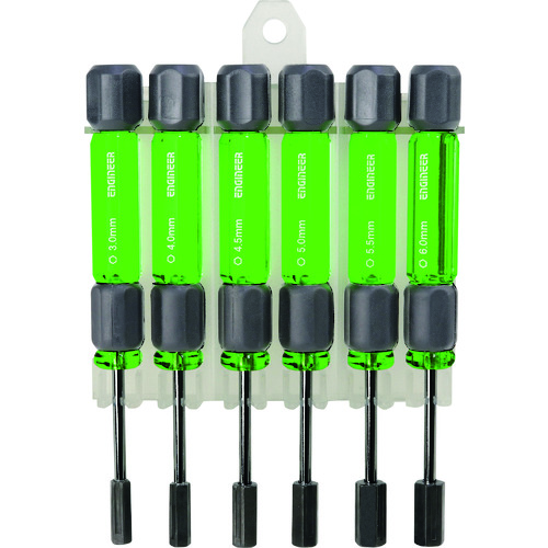 トラスコ中山 エンジニア 精密ナットドライバーセット(ご注文単位1セット)【直送品】