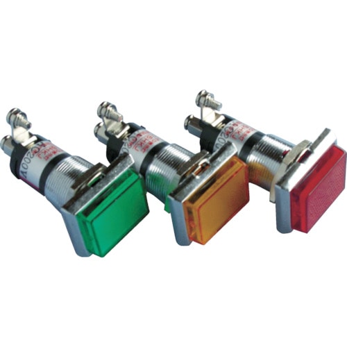 トラスコ中山 サカズメ ランプ交換型超高輝度LED表示灯(AC200V接続) 赤 φ16 413-1673(ご注文単位1個)【直送品】
