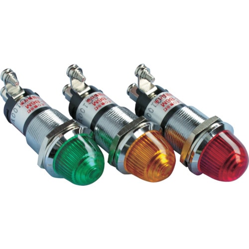 トラスコ中山 サカズメ ランプ交換型超高輝度LED表示灯(AC100V接続) 橙 φ16 413-1690(ご注文単位1個)【直送品】