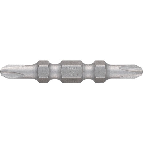 トラスコ中山 ベッセル 見やすいビット(両頭) ＋2×45mm 2本組 DS142045（ご注文単位1パック）【直送品】